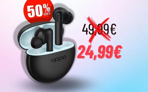 PREZZO SHOCK per OPPO Enco Buds2 al 52% in meno: costano meno di 30€!