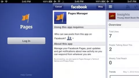 Facebook pubblica Pages Manager per iOS