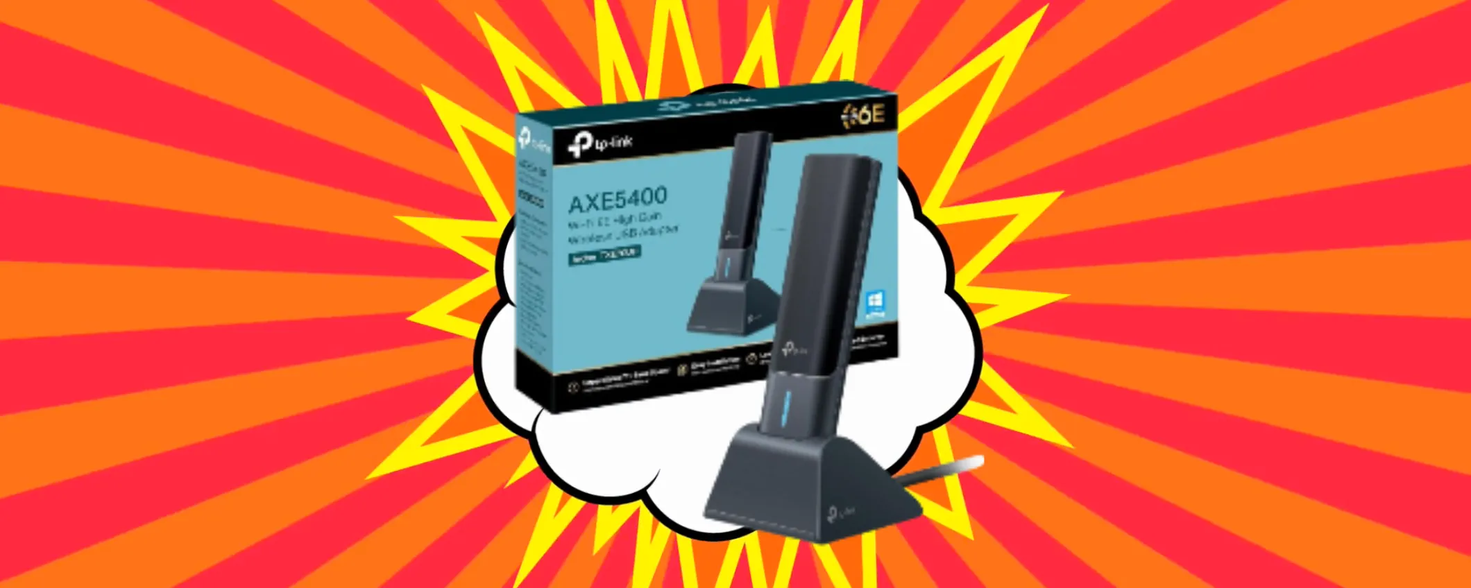 Potenzia il Wi-Fi del tuo PC con la Chiavetta TP-Link a mini prezzo (-26%)