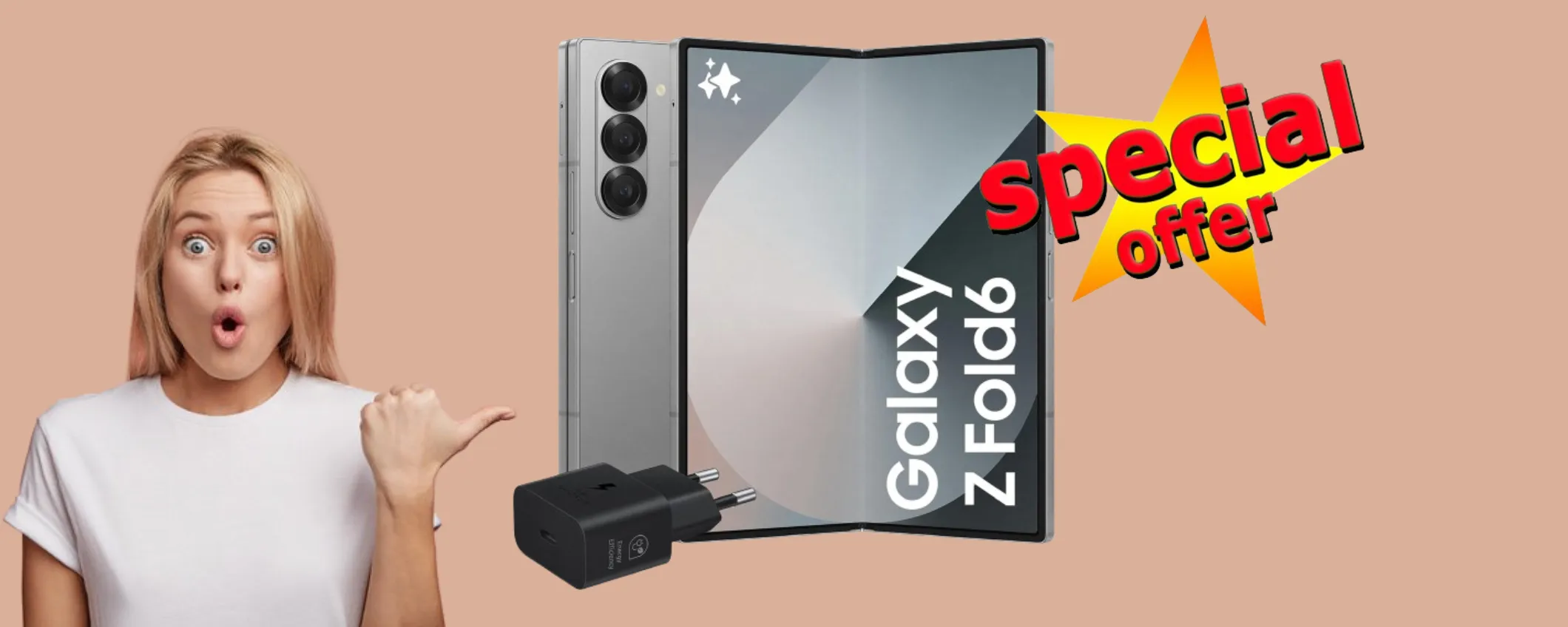 Samsung Galaxy Z Fold6 a 580€ in meno: l'affare Amazon è irripetibile