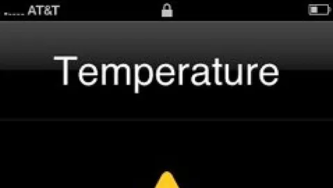 Surriscaldamento dell'iPhone: questa l'immagine che lo notifica