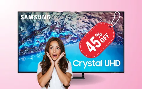 PRECIPITA DI 400€ il prezzo per Samsung TV Crystal: MEGA SCONTO AMAZON