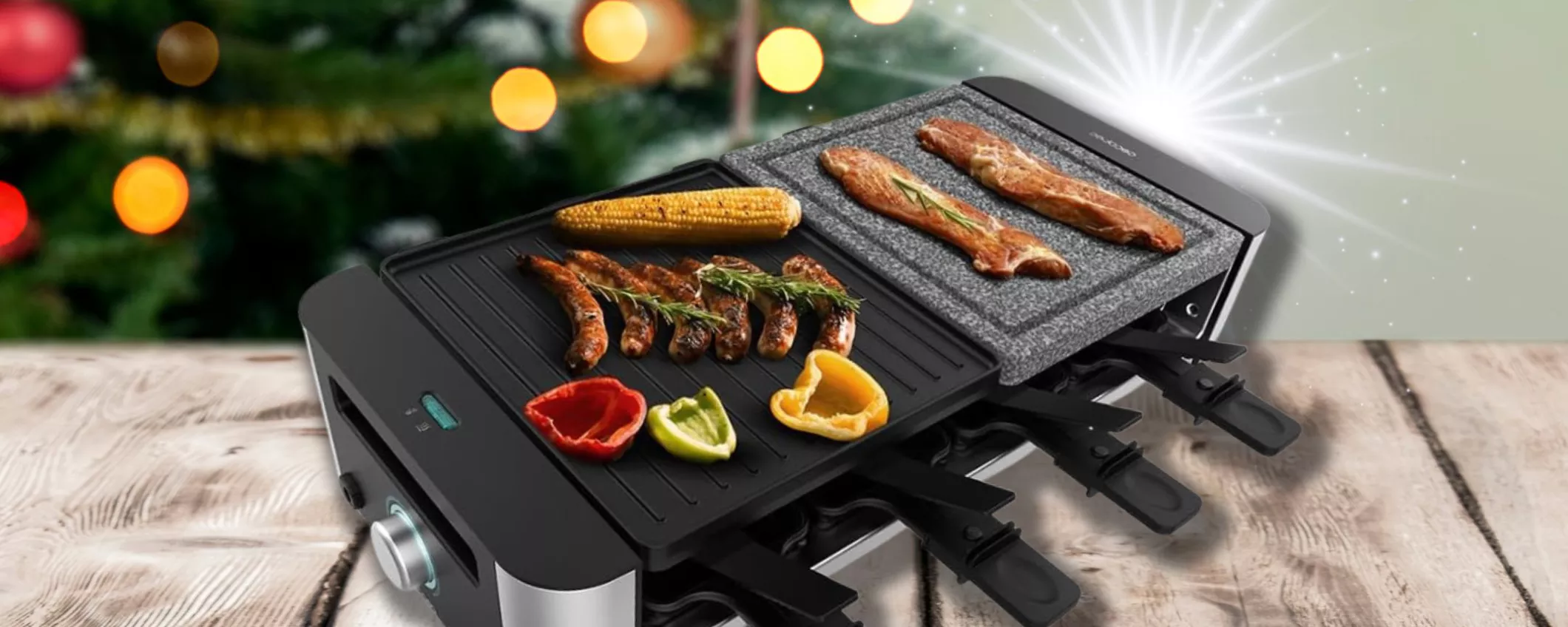 Goditi le serate di Natale: RACLETTE in legno per cene conviviali a soli 36€