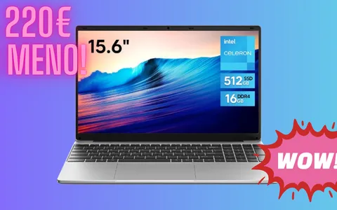 Pc portatile di ultima generazione scontatissimo al -37%: oggi risparmi 220€