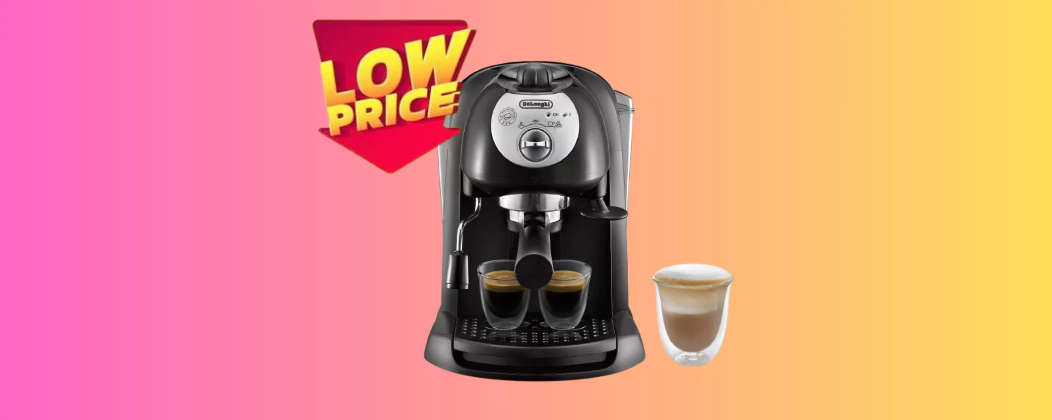 Caffè e cappuccino come AL BAR con la Macchina De'Longhi IN SCONTO BOMBA