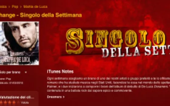 Il singolo della settimana su iTunes: 