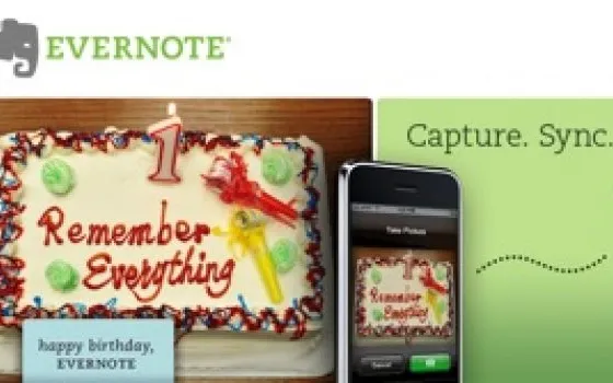 Rilasciato Evernote 1.3.0