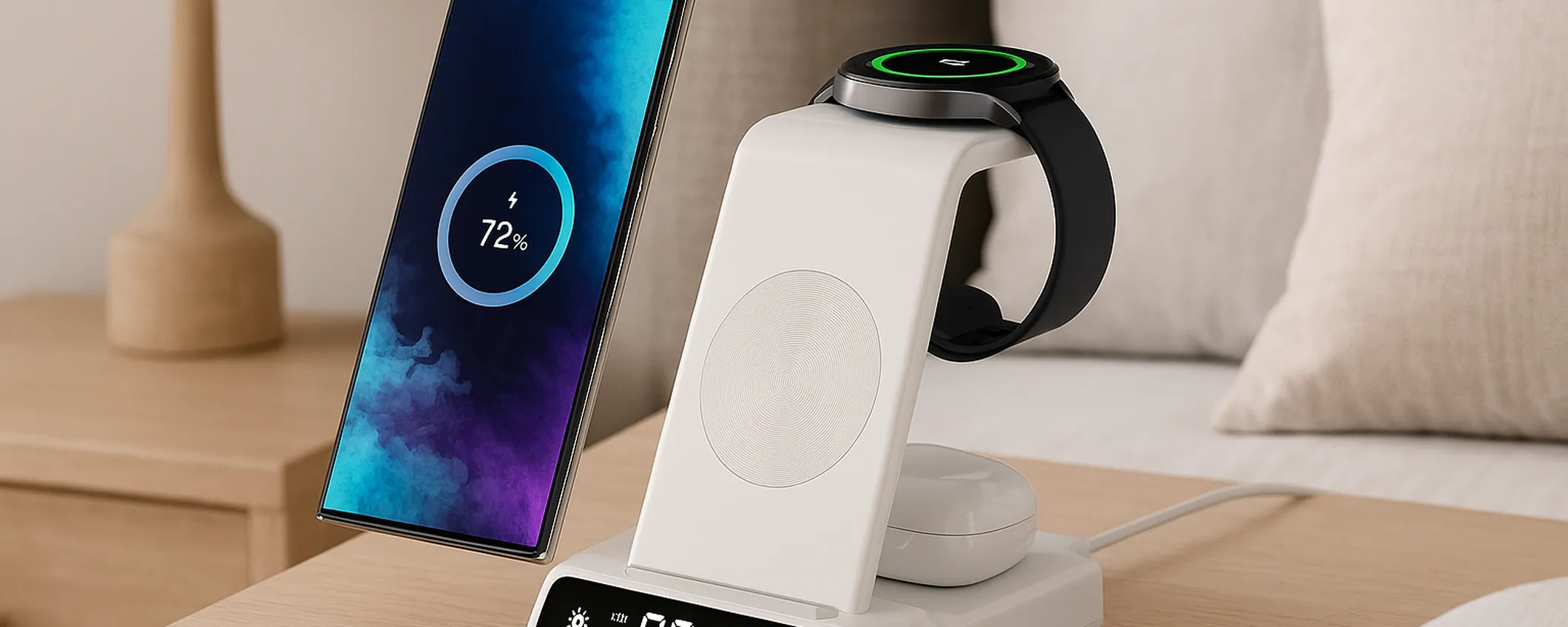 Massima energia per i tuoi dispositivi con il Caricatore Wireless 3-in-1 a soli 36€