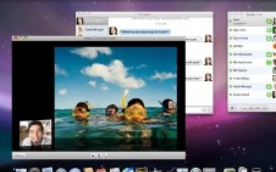 iChat AV 4: condividere file e scrivania