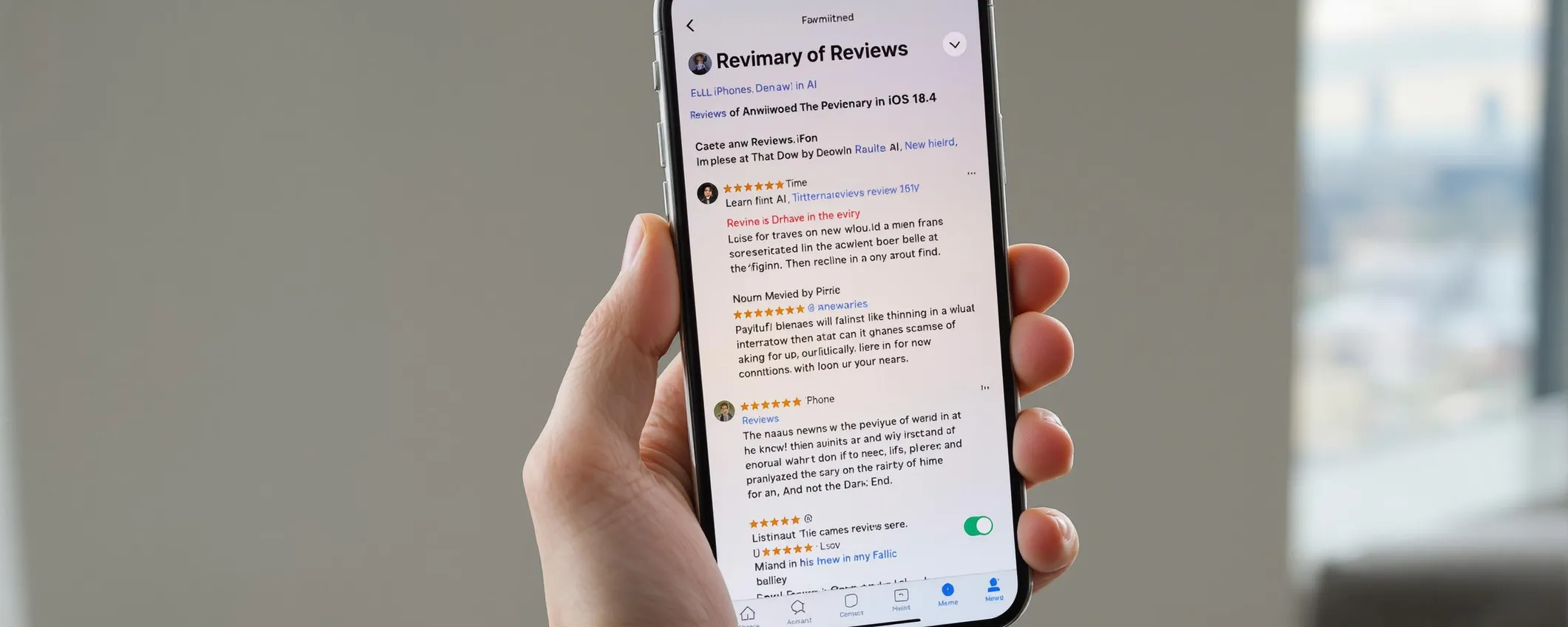 Apple lancia riassunti delle recensioni con l'IA in iOS 18.4