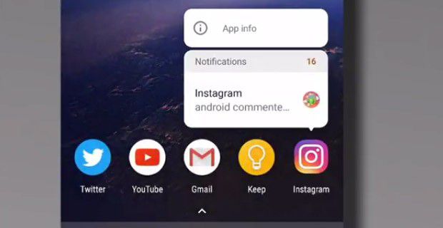 Android O: basterà premere l'icona per veder comparire informazioni dettagliate, senza bisogno di aprire l'app