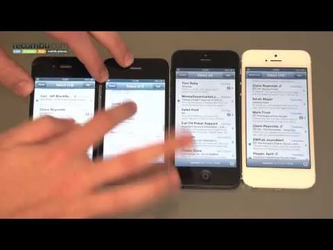 Apple iPhone 5 scrolling glitch demo