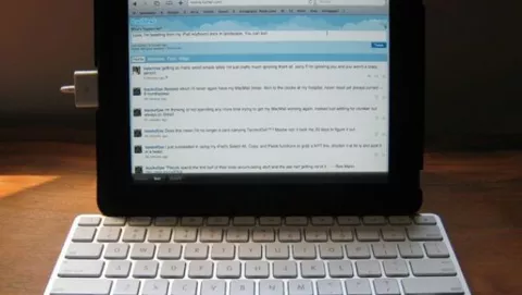 L'iPad si può utilizzare anche in orizzontale con la Keyboard Dock