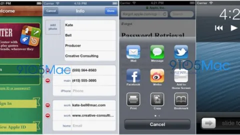 L'aspetto delle app sullo schermo dell'iPhone 5