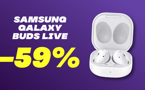 Samsung Galaxy Buds Live, Amazon ha PERSO LA TESTA: -59%!