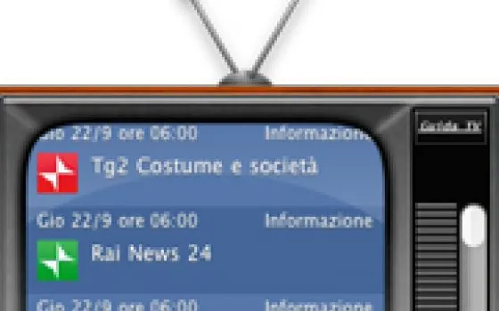 Una guida tv a portata di Dashboard