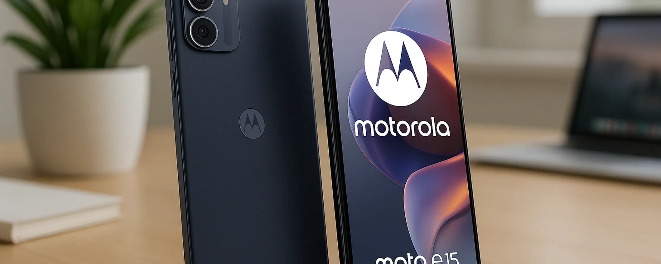 Motorola moto e15: design premium e batteria super a 64 euro