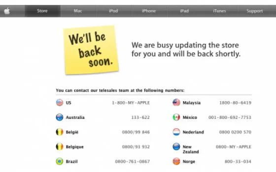 Apple Store offline: arriva Lion? Update: Ecco Lion!