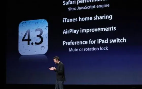 Apple rilascia iOS 4.3 in anticipo