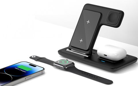 Caricabatterie wireless 3-in-1 per iPhone, Apple Watch e AirPods: sconto 25%
