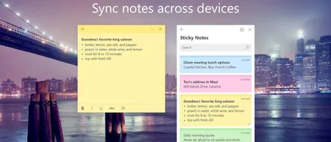 Microsoft Sticky Notes arriverà su iOS ed Android