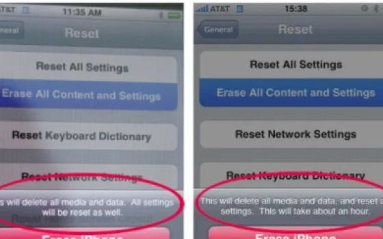 iPhone 2.0: eliminazione completa dei dati in arrivo?