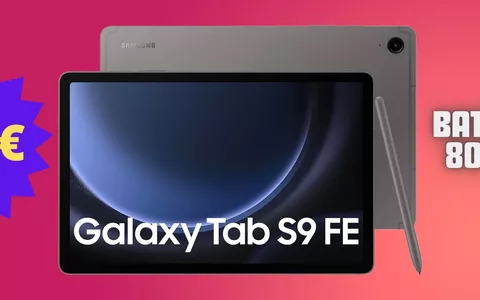 Samsung Galaxy Tab S9 FE a a 170€ IN MENO: 10 pollici e batteria da 8000 mAh