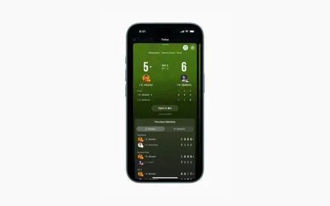 Apple Sports: novità e tennis in tempo reale su iPhone