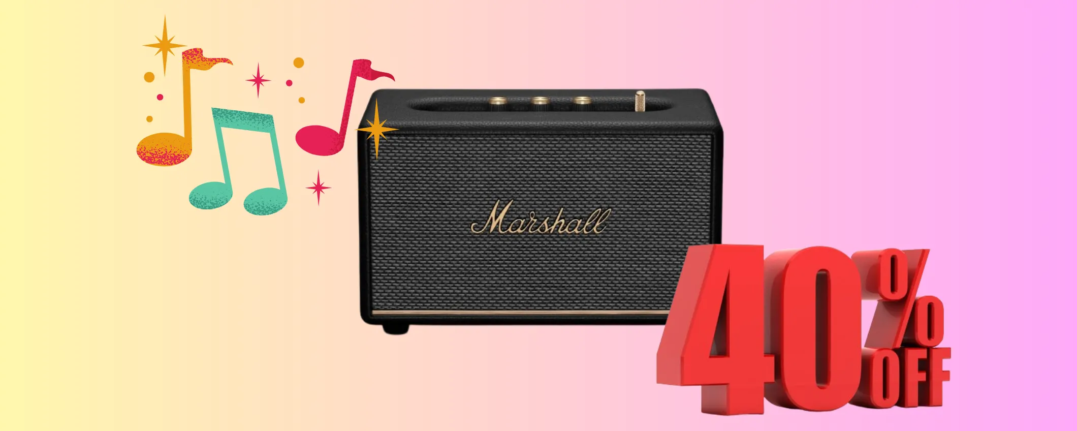 Altoparlante Bluetooth Marshall a quasi metà prezzo: il mega sconto è del -40%