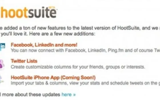 HootSuite annuncia una versione iPhone del suo client Twitter