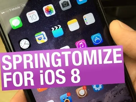 New Update: Springtomize 3 for iOS 8