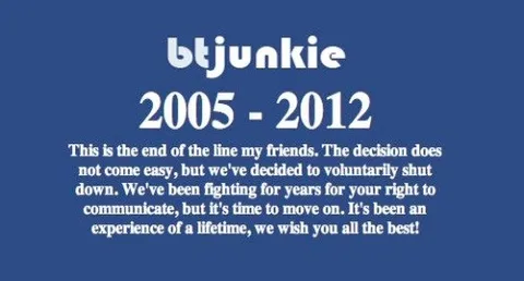 Btjunkie, chiusura a sorpresa