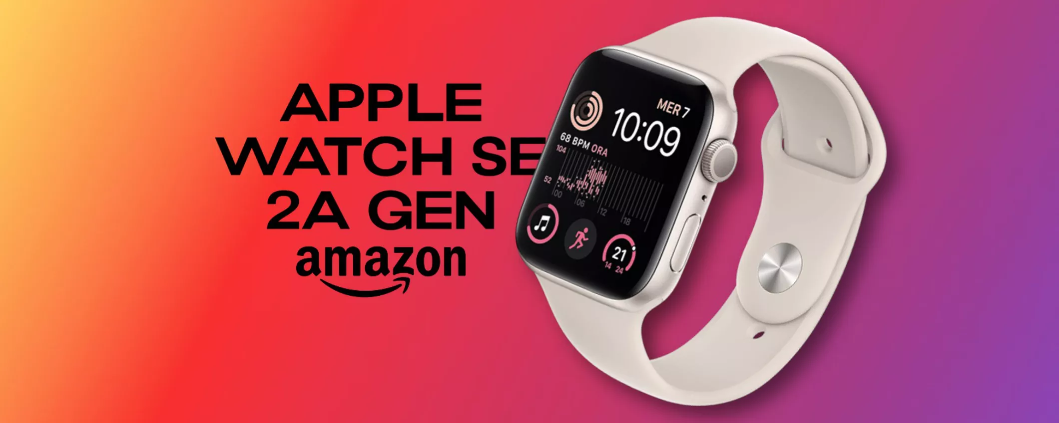 Apple Watch SE 2ª gen. GPS: PROMO Amazon a 63€/mese