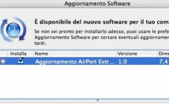 Aggiornamento Airport Extreme 2007-001