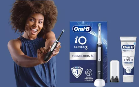 Oral-B Spazzolino Elettrico iO 3 Nero, 1 Testina