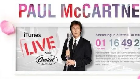 Paul McCartney in concerto live gratuito su iTunes e Apple TV