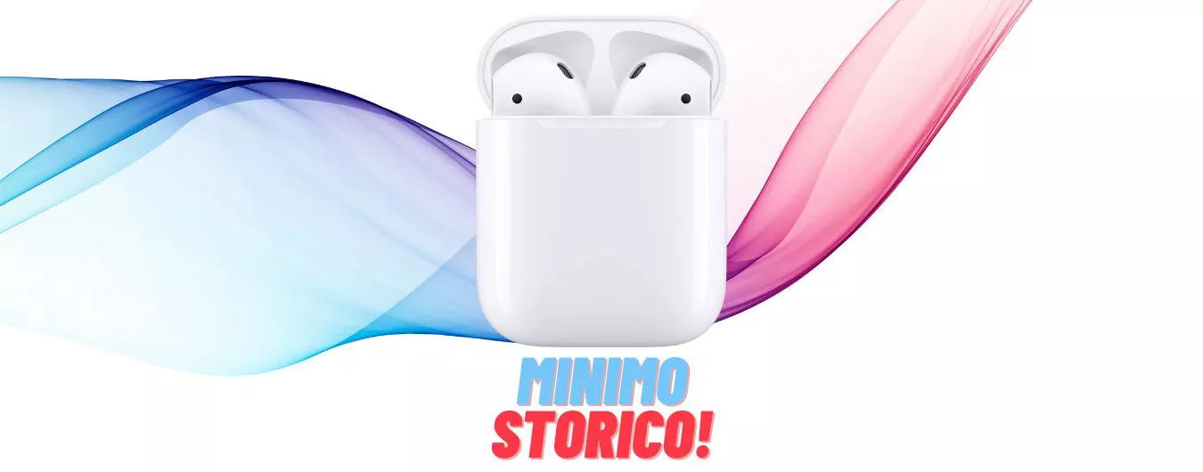 Apple AirPods (2a gen.) al MINIMO STORICO su Amazon (97€)