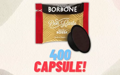 OFFERTONA Caffè Borbone: 400 capsule a soli 63,99€ (0,15€ cad.)