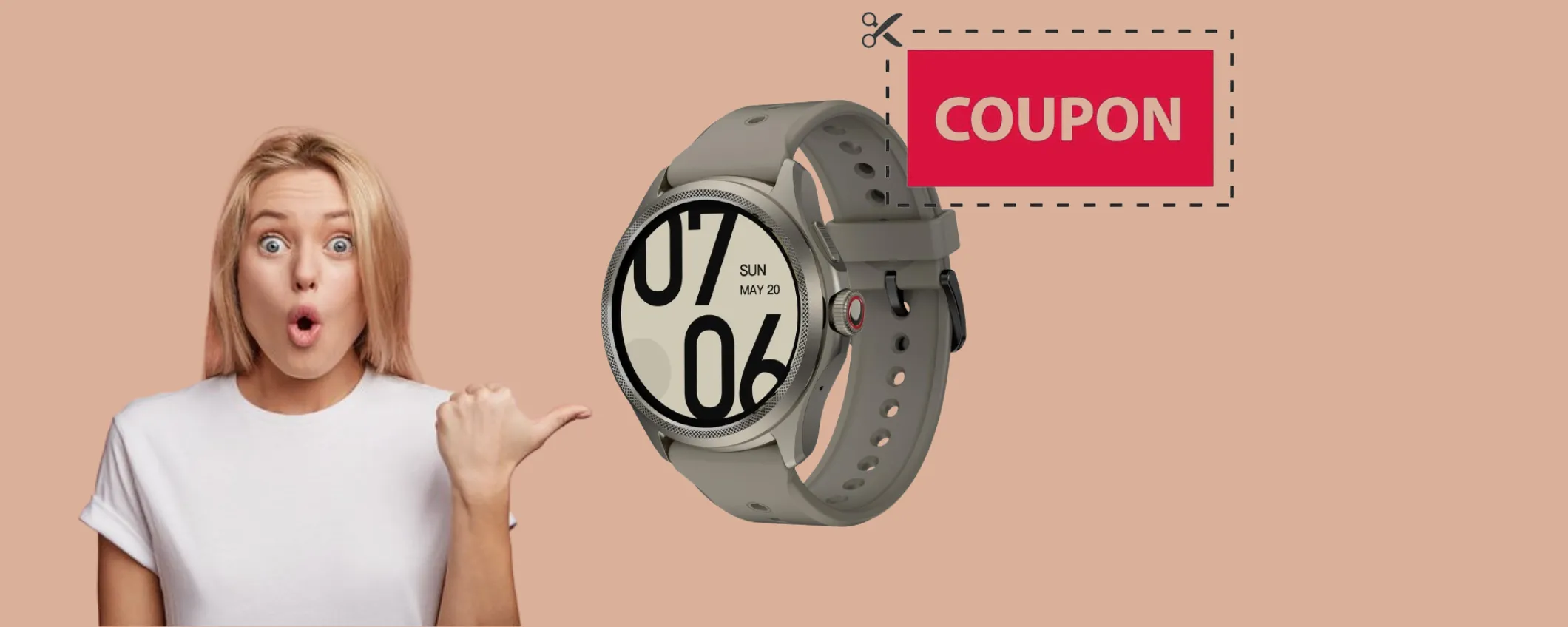 Coupon sconto di più di 100€ sullo Smartwatch Ticwatch Pro 5