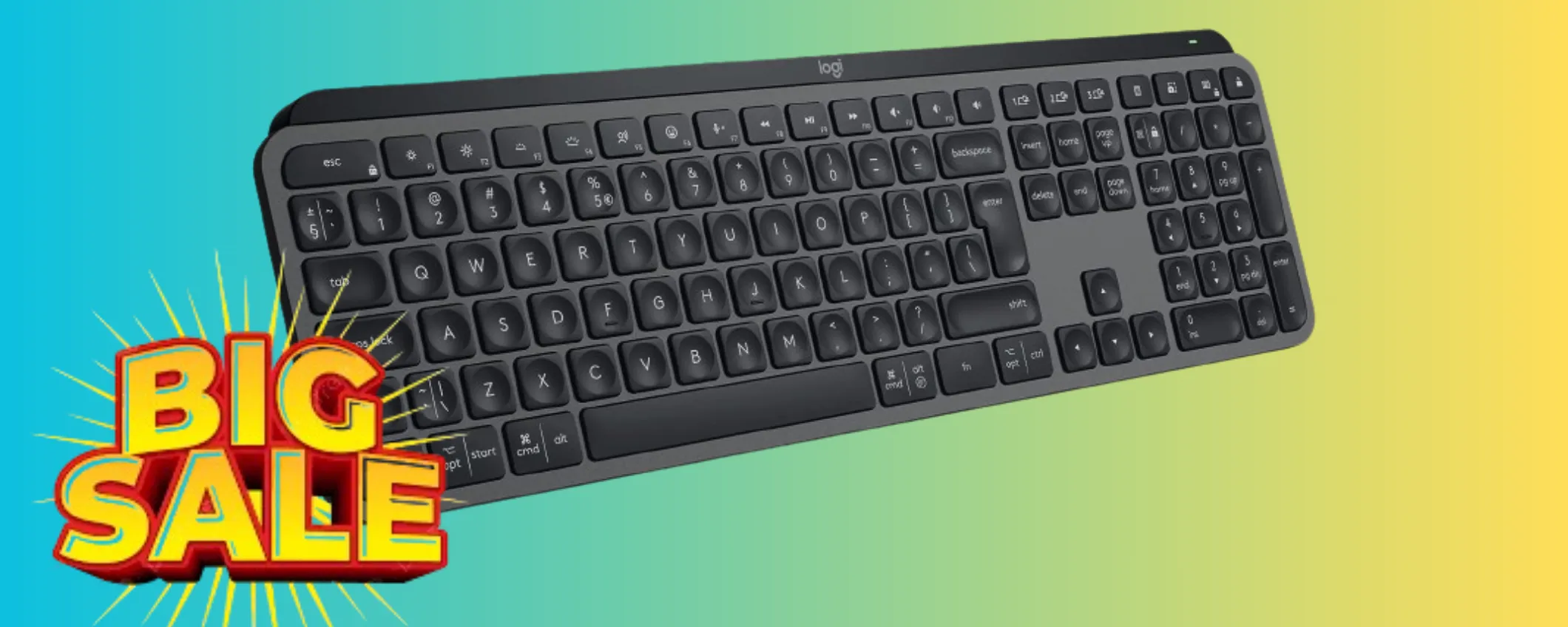 Tastiera wireless Logitech super scontata al -37%: il risparmio è pazzesco