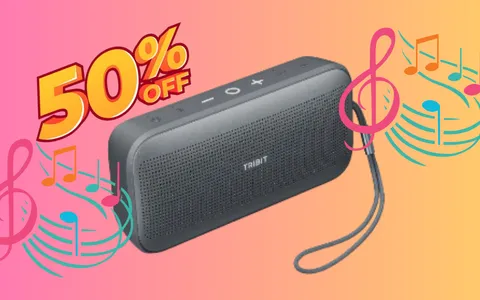 Cassa portatile Tribit a metà prezzo: applica il coupon sconto Amazon