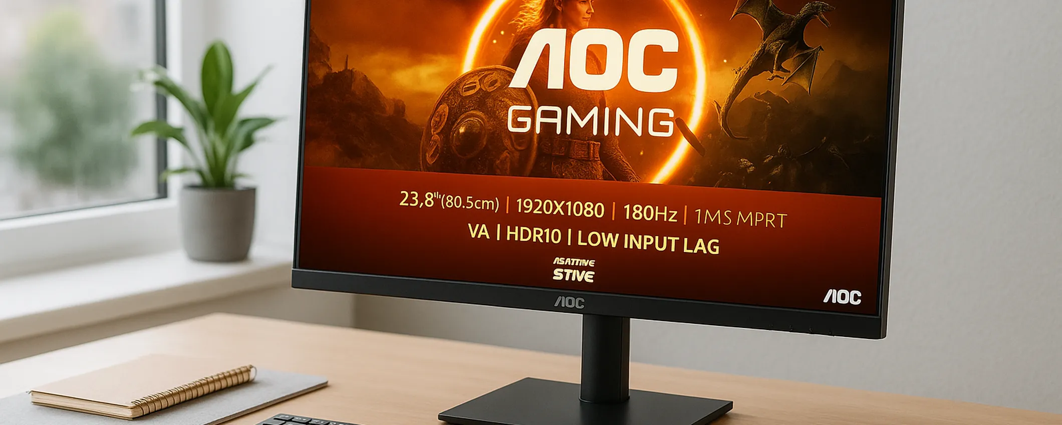 Monitor da gaming AOC da 24