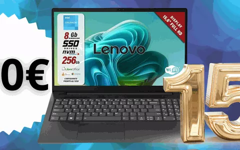 Notebook Lenovo 15,6''con SSD da 256 GB: ottime prestazioni ad un PREZZO MINI (-15%)