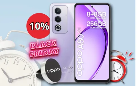OPPO A80 con doppia fotocamera superiore a PREZZO BLACK FRIDAY per poco tempo!