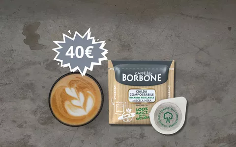 Fai SCORTA di Caffè Borbone: ben 300 Cialde Miscela Nera solo 40 euro! Ma più ne prendi più risparmi