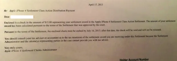Antennagate, Apple paga i primi assegni dopo la Class Action
