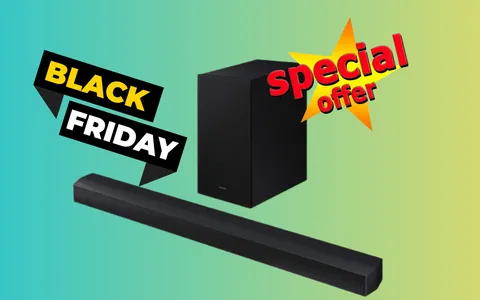 Black Friday: crolla il prezzo della Samsung Soundbar con Subwoofer incluso (-23%)