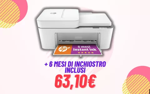 Stampante HP DeskJet con 6 mesi di inchiostro inclusi: scoprila al 31% in meno!