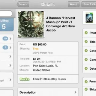 eBay per iOS, migliora la gestione degli annunci