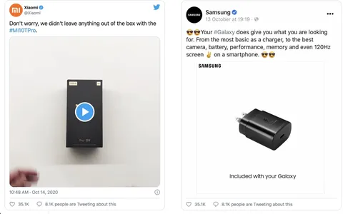 Samsung S21: prima si beffa di Apple, poi niente caricabatterie